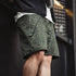 Retro Raindrop Camo Print Shorts – Functional Straight Fit Casual Summer Pants